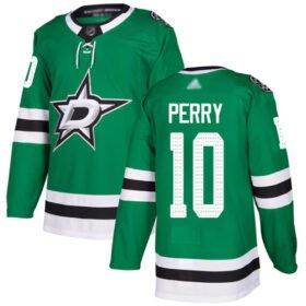 Adidas Stars #10 Corey Perry Green Home Authentic Stitched NHL Jersey - DLS236