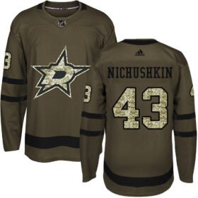 Adidas Stars #43 Valeri Nichushkin Green Salute to Service Stitched NHL Jersey - DLS49