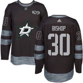 Adidas Stars #30 Ben Bishop Black 1917-2017 100th Anniversary Stitched NHL Jersey - DLS170