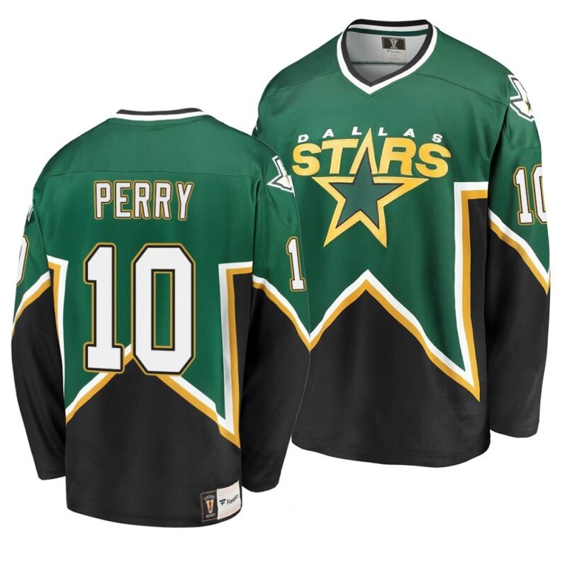 Dallas Stars #10 Corey Perry Kelly Green Heritage Premier Breakaway Player NHL Jersey - DLS246