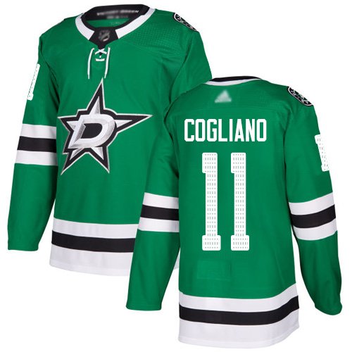 Adidas Stars #11 Andrew Cogliano Green Home Authentic Stitched NHL Jersey - DLS257