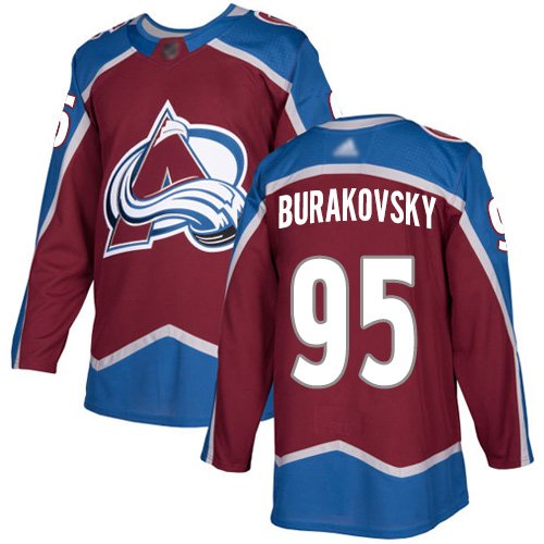 Adidas Avalanche #95 Andre Burakovsky Burgundy Home Authentic Stitched NHL Jersey - AVS41