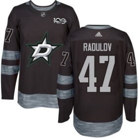 Adidas Stars #47 Alexander Radulov Black 1917-2017 100th Anniversary Stitched NHL Jersey - DLS245