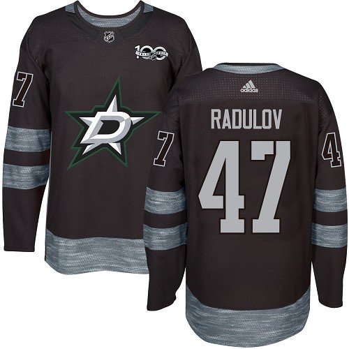 Adidas Stars #47 Alexander Radulov Black 1917-2017 100th Anniversary Stitched NHL Jersey - DLS245