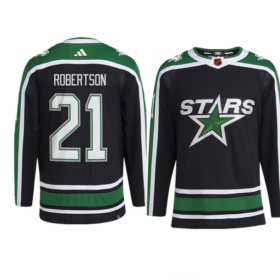 Black Dallas Stars #21 Jason Robertson 2022-23 Reverse Retro Stitched Jersey - DLS217