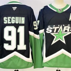 Black Dallas Stars #91 Tyler Seguin 2025/26 With A Patch Alternate Stitched Hockey Jersey - DLS72