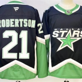Black Dallas Stars #21 Jason Robertson 2025/26 Alternate Stitched Hockey Jersey - DLS188