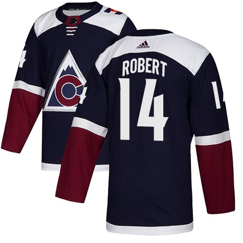 Adidas Avalanche #14 Rene Robert Navy Alternate Authentic Stitched NHL Jersey - AVS149
