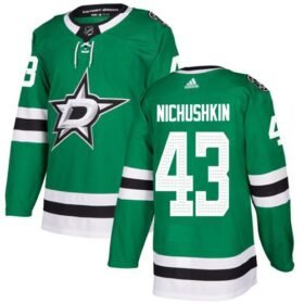 Adidas Stars #43 Valeri Nichushkin Green Home Authentic Stitched NHL Jersey - DLS101
