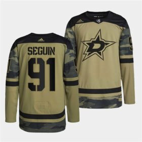Camo Dallas Stars #91 Tyler Seguin 2022 Military Appreciation Night Stitched Jersey - DLS56