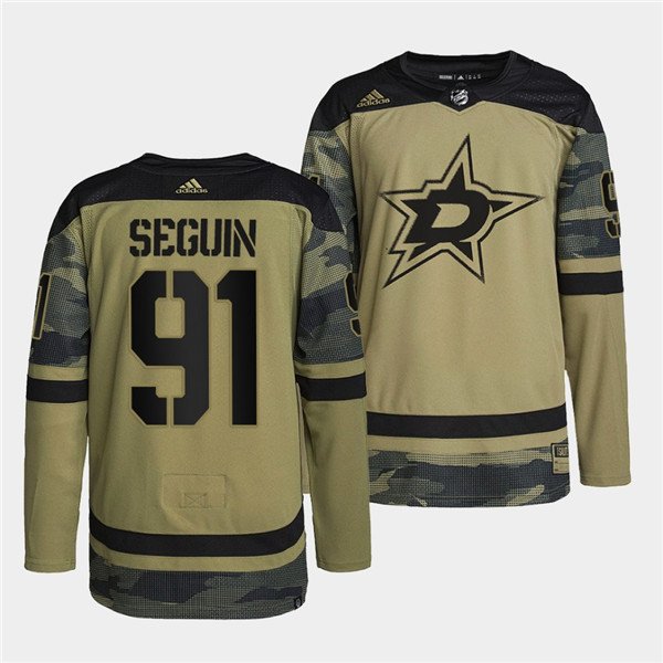 Camo Dallas Stars #91 Tyler Seguin 2022 Military Appreciation Night Stitched Jersey - DLS56
