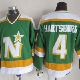 Stars #4 Craig Hartsburg Stitched Green CCM Throwback NHL Jersey - DLS147
