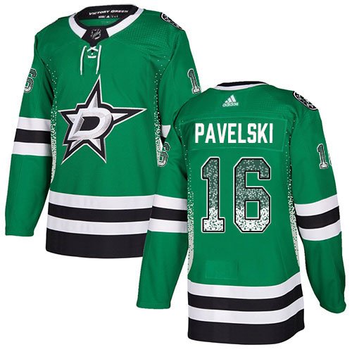 Adidas Stars #16 Joe Pavelski Green Home Authentic Drift Fashion Stitched NHL Jersey - DLS255