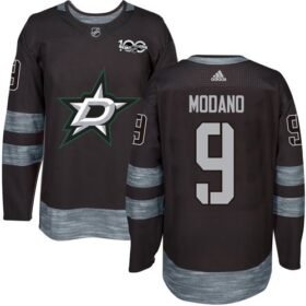 Adidas Stars #9 Mike Modano Black 1917-2017 100th Anniversary Stitched NHL Jersey - DLS262